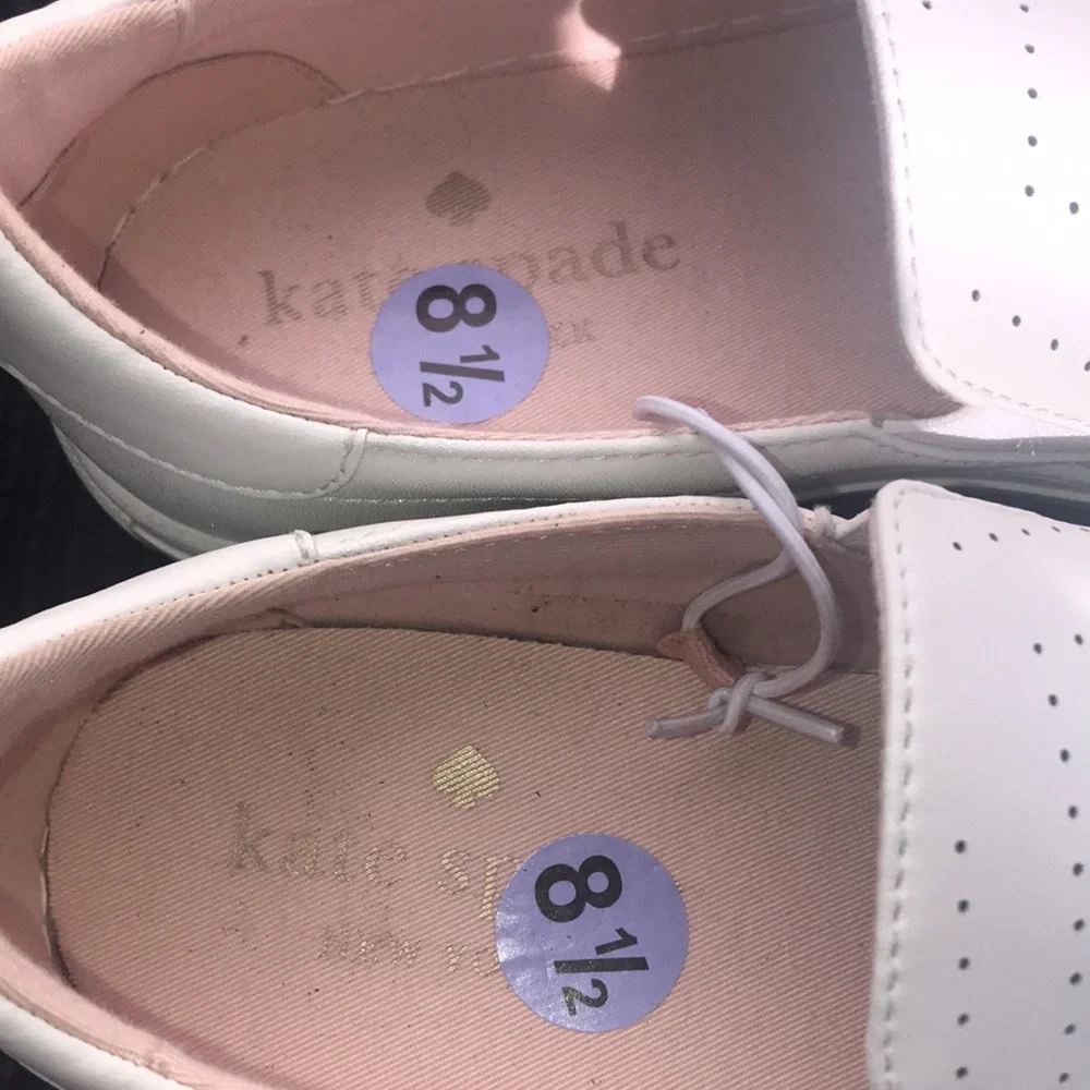 🆕Kate Spade Perforated Leather Slip Ons